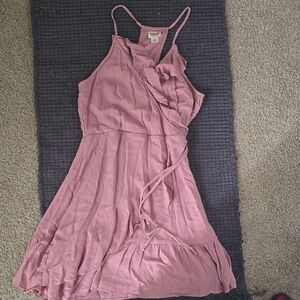 Women's Pink Wrap Dress